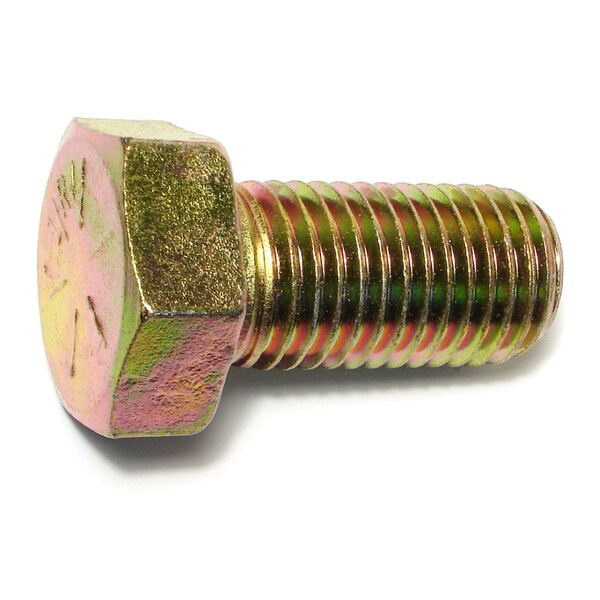 Midwest Fastener Grade 8, 1"-8 Hex Head Cap Screw, Zinc Yellow Steel, 2 in L, 5 PK 54378 - main